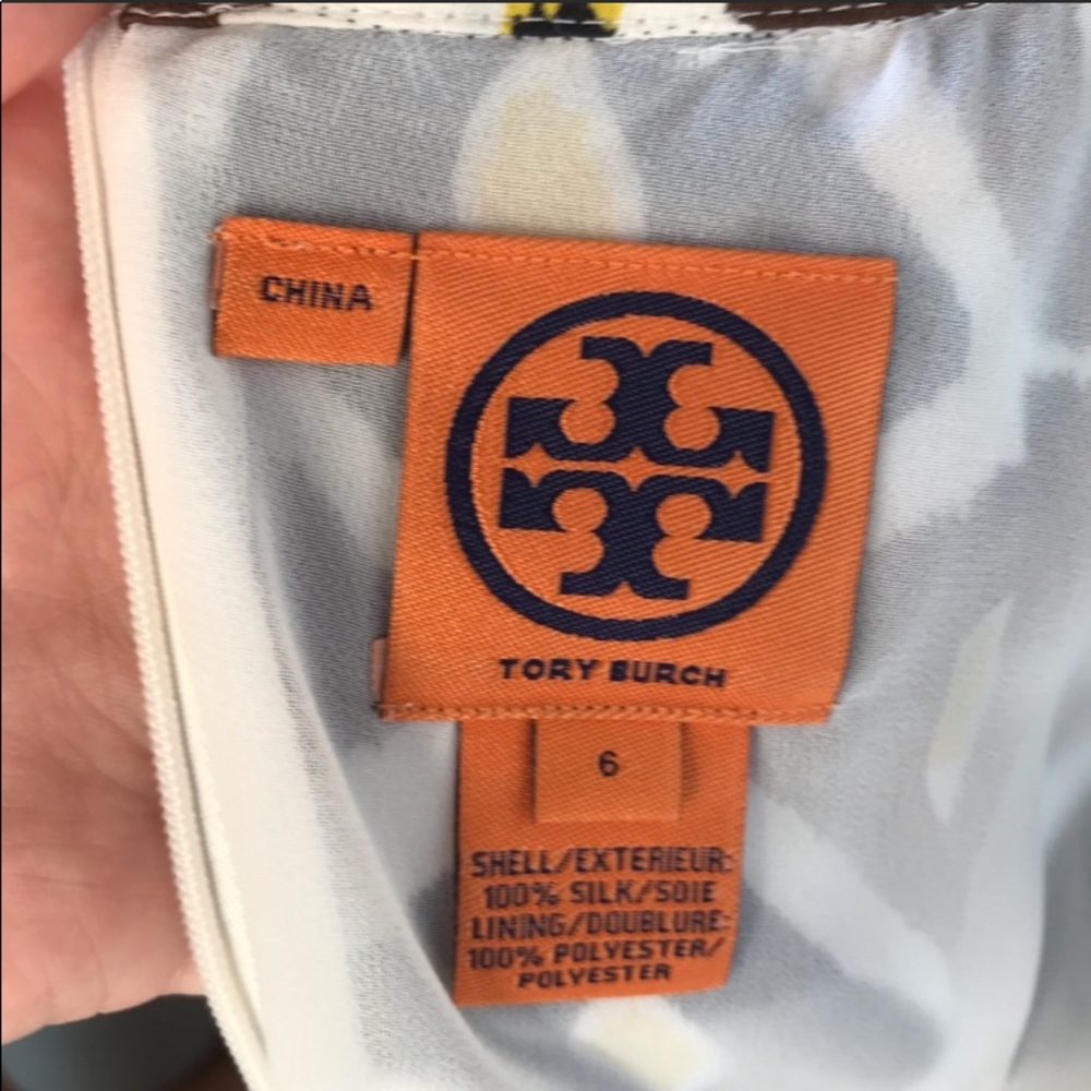 Tory Burch Pleated Silk Shift Dress size 6 - Picture 7 of 9